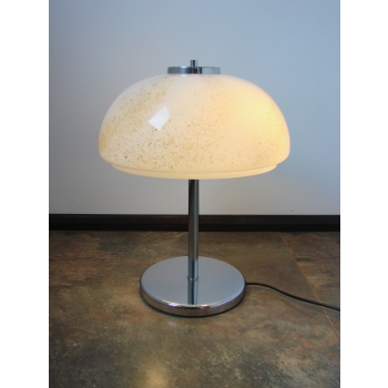 lampka design lata 70 metal szkło